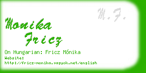 monika fricz business card